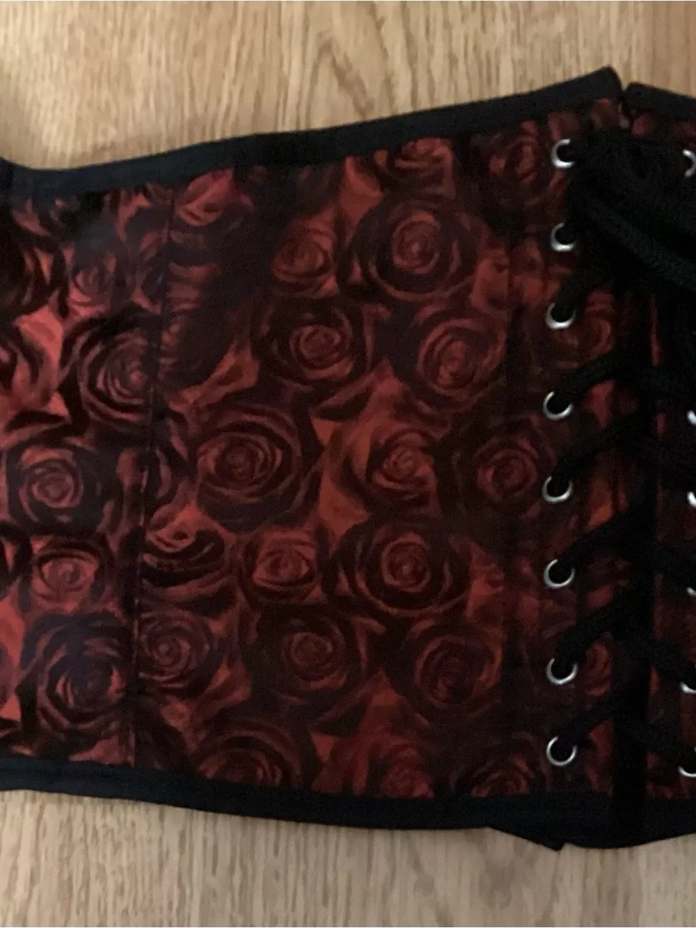 Red Rose Lace-Up Waist Cincher Corset Belt Shapercorset 52